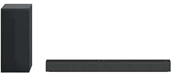 LG Sound Bar and Wireless Subwoofer S40Q - 2.1 Channel, 300 Watts Output, Home Theater Audio