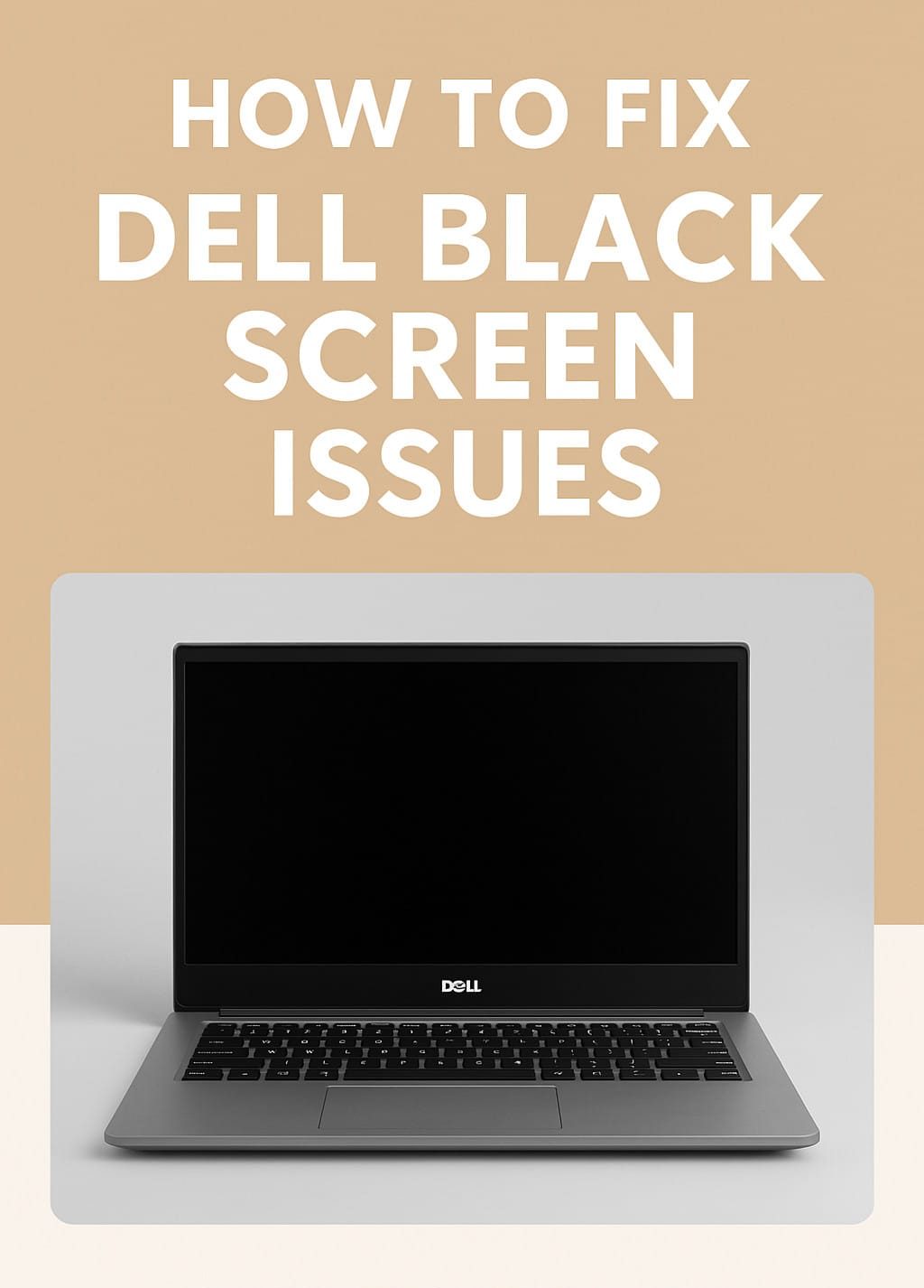 How to Fix Dell Computer Black Screen Issue: Image credit: AI